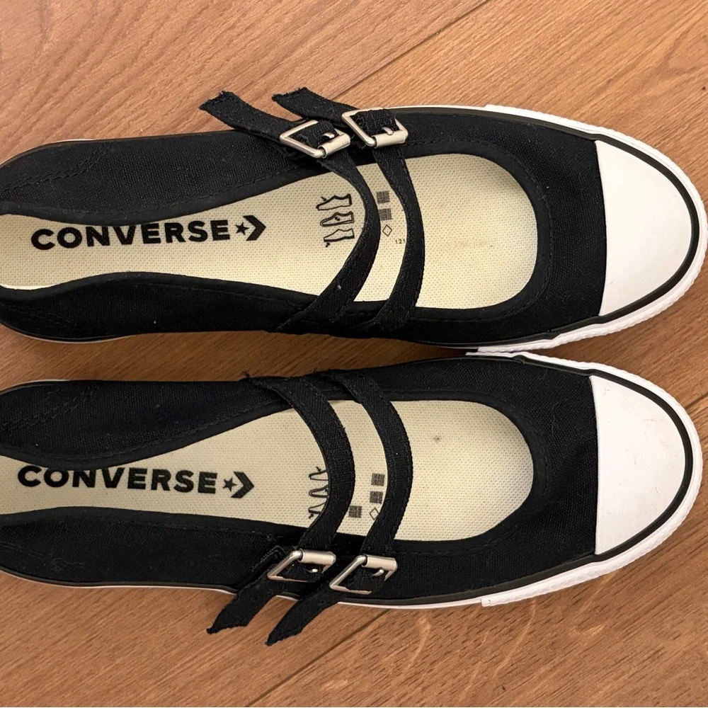 Converse Chuck Taylor All Star Dainty Mary Jane Black Size 7 - Picture 4 of 6